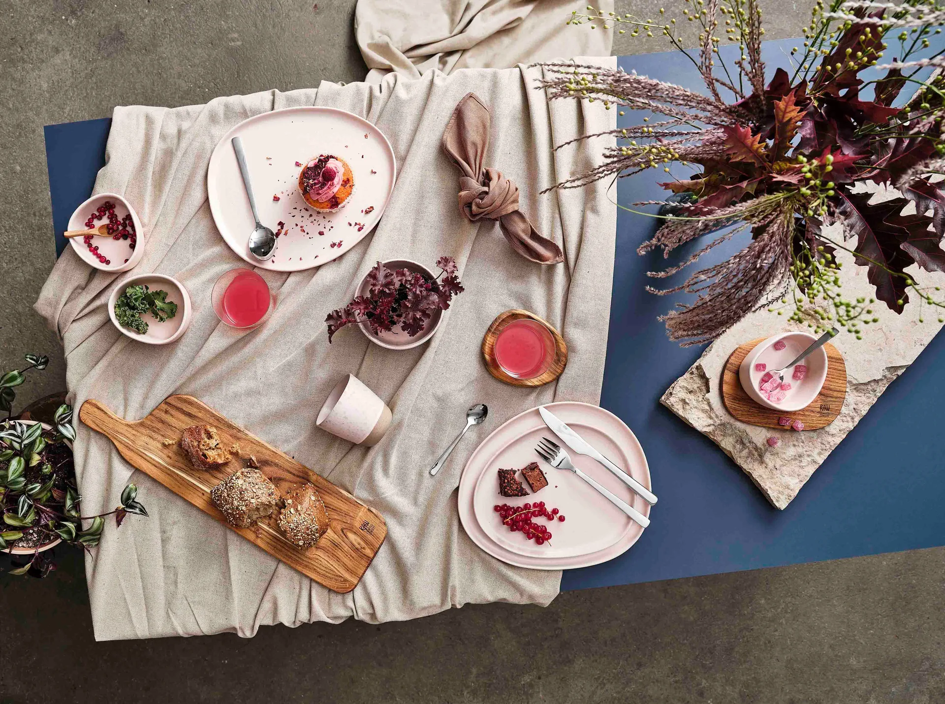 Raw Organic lunchbord 24x21 cm, Nordic Nude Aida