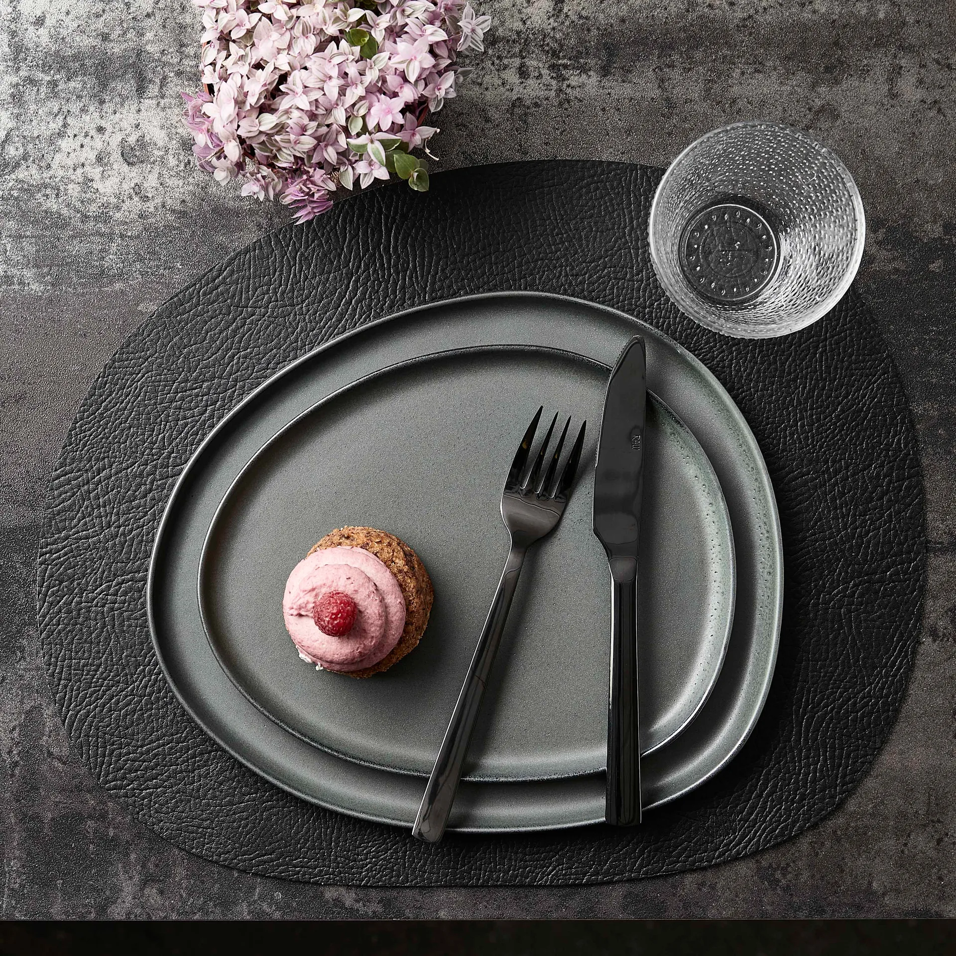 Raw Organic lunchbord 24x21 cm, Northern Green Aida