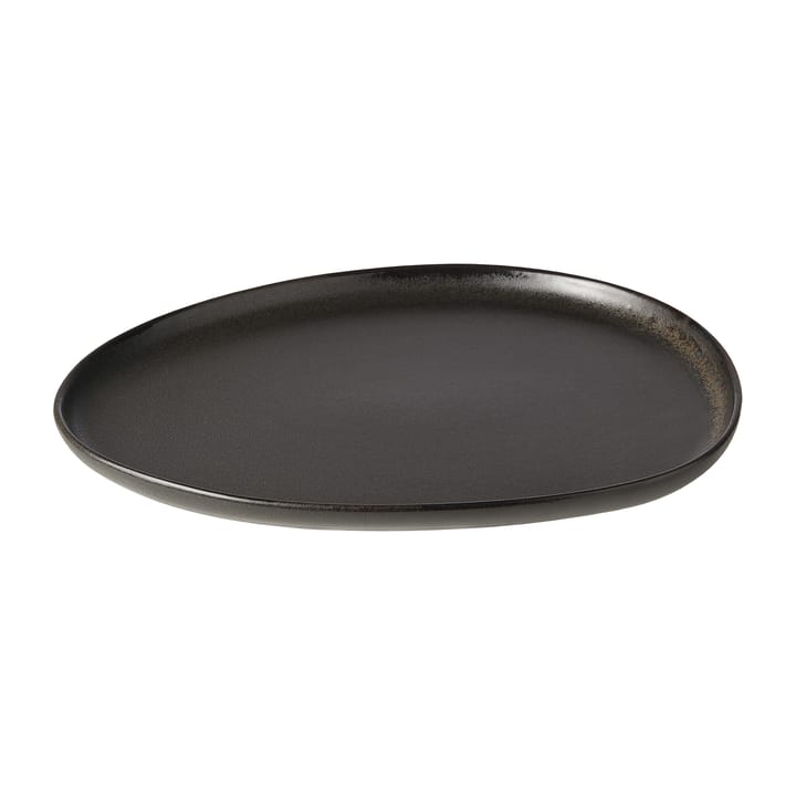 Raw Organic lunchbord 24x21 cm, Titanium Black Aida