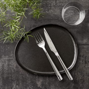 Raw Organic lunchbord 24x21 cm - Titanium Black - Aida