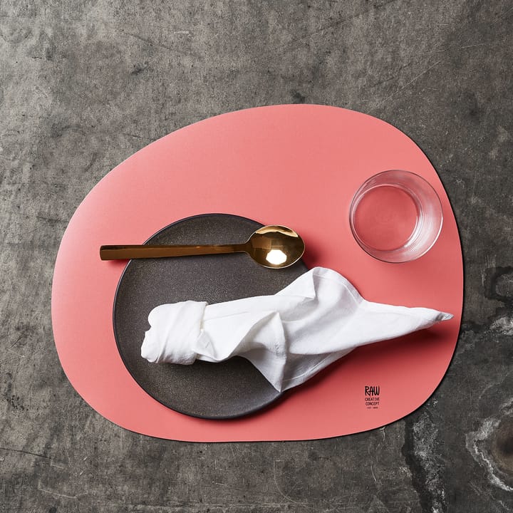 Raw placemat 41 x 33,5 cm, Watermelon red Aida