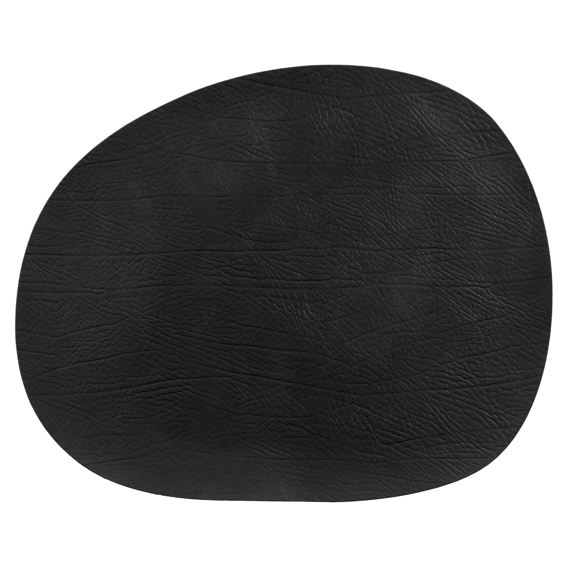 Raw placemat leer, Black buffalo (zwart) Aida