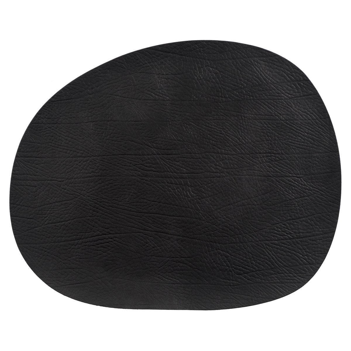 Aida Raw placemat leer Black buffalo (zwart) | Scandinavisch Interieur | Placemats | Zwart