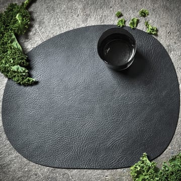 Raw placemat leer - Black buffalo (zwart) - Aida