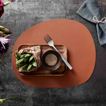 Raw placemat leer - Cinnamon brown buffalo - Aida