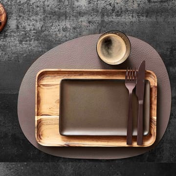 Raw placemat leer - Dusty rose buffalo - Aida