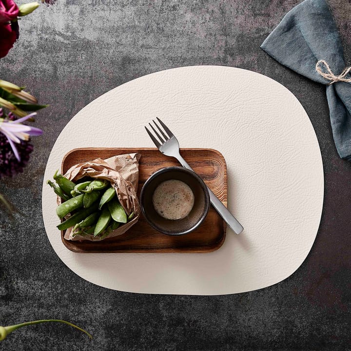Raw placemat leer, Warm nude buffalo Aida