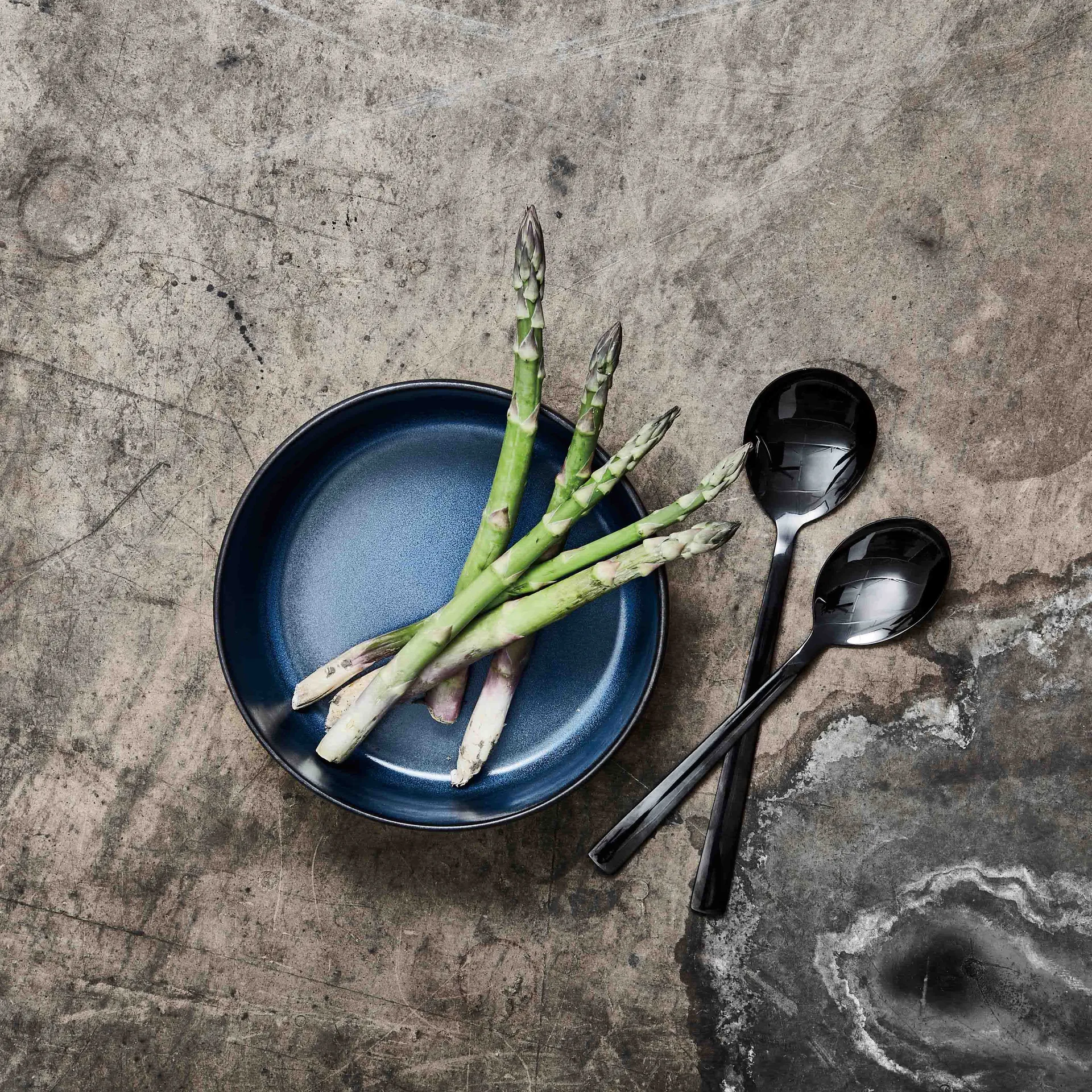 Raw schaal hoog Ø19,5 cm, Midnight blue Aida