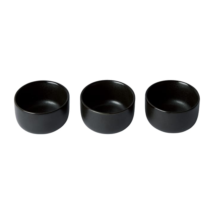 Raw schaal mini Ø7,5 cm 3-pack - Titanium Black - Aida