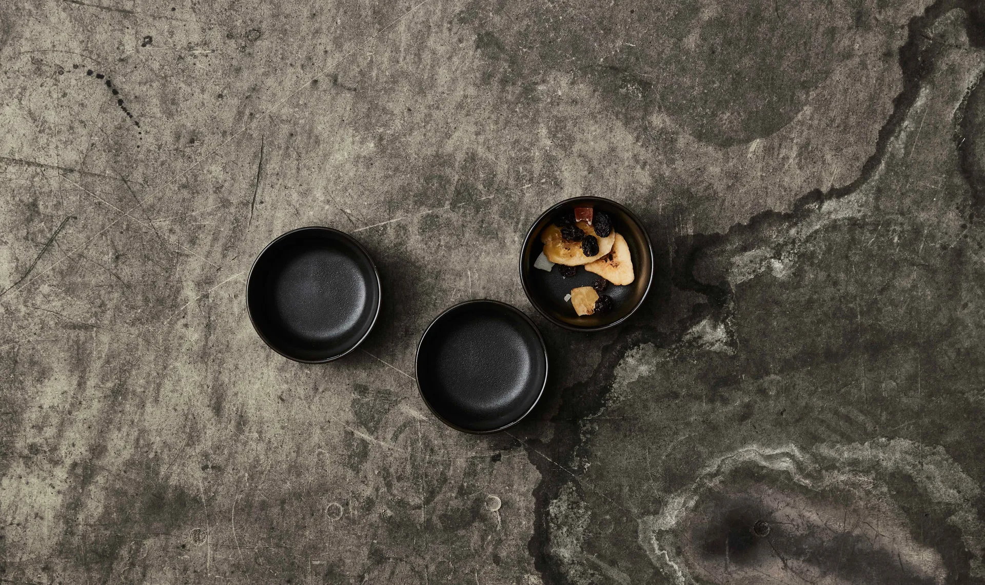 Raw schaal mini Ø7,5 cm 3-pack, Titanium Black Aida