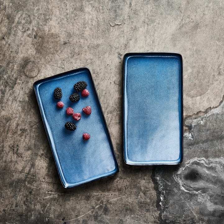 Raw schotel 18x34 cm 2-pack, Midnight blue Aida