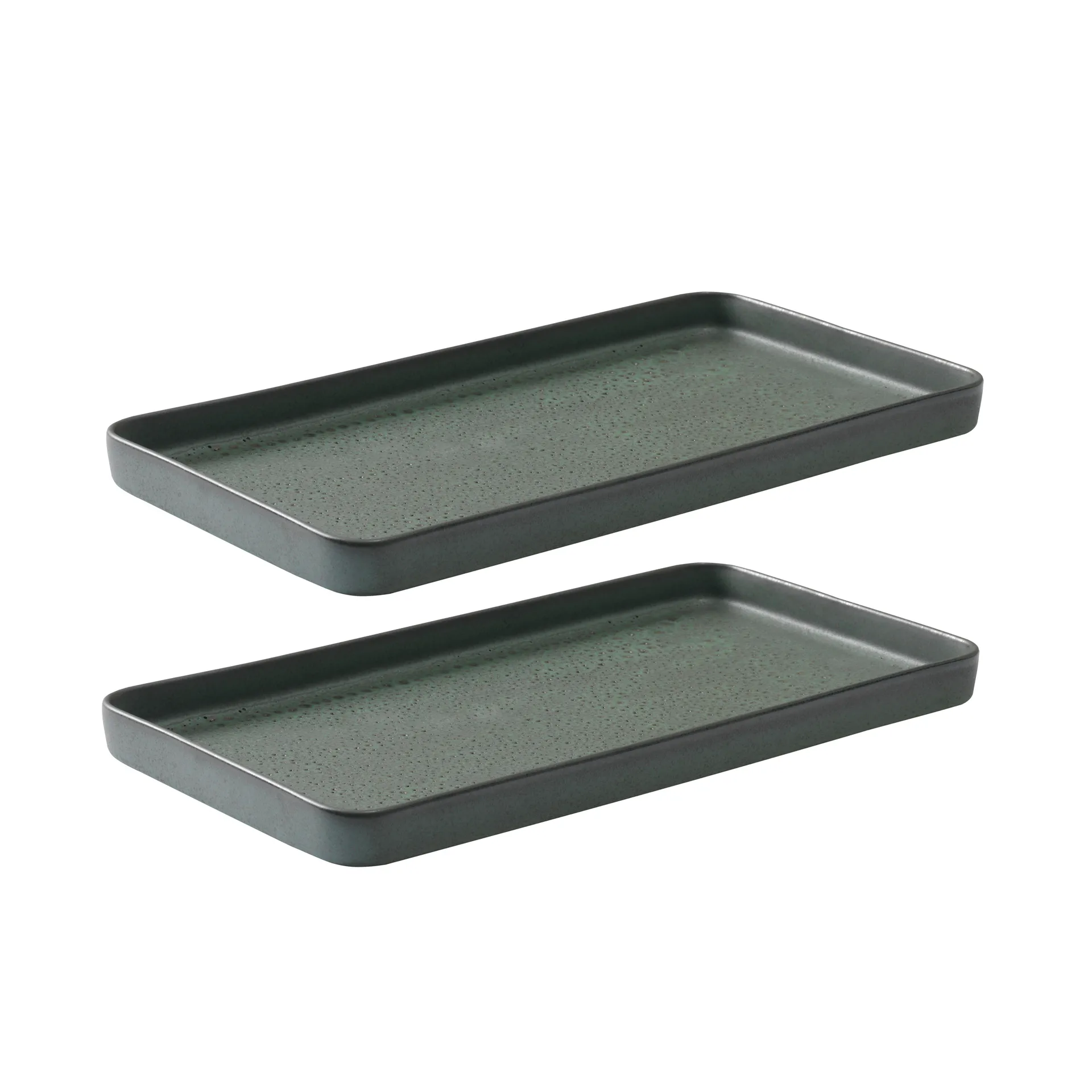 Raw schotel 18x34 cm 2-pack, Northern green Aida