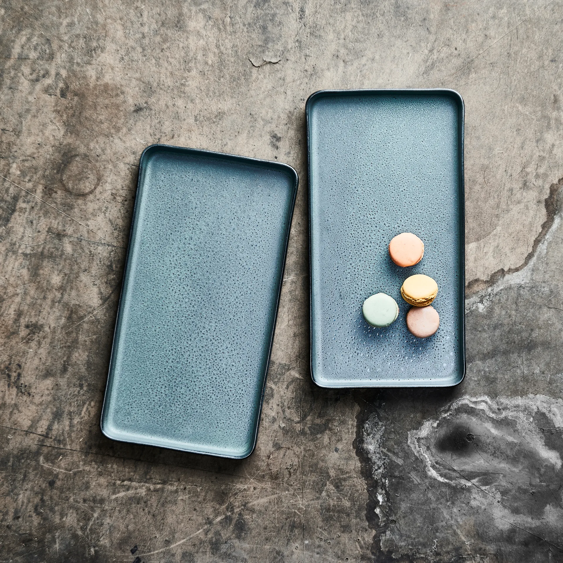 Raw schotel 18x34 cm 2-pack, Northern green Aida