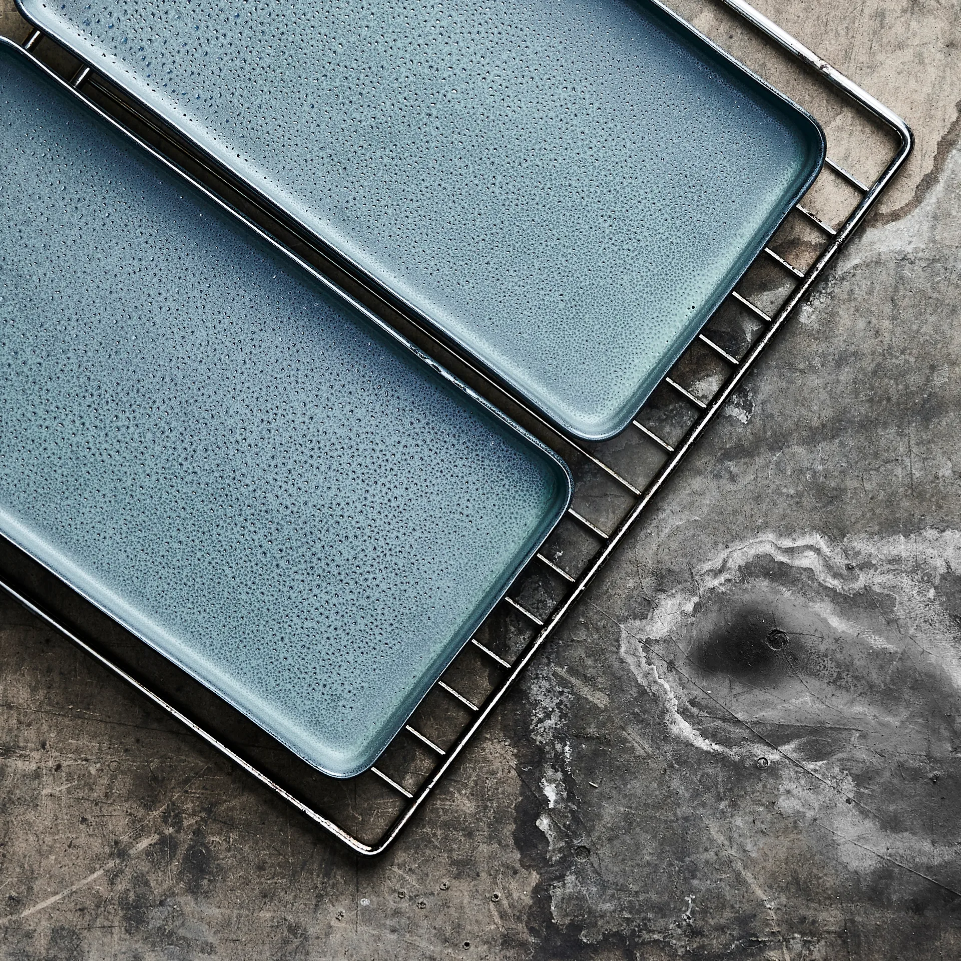 Raw schotel 18x34 cm 2-pack, Northern green Aida