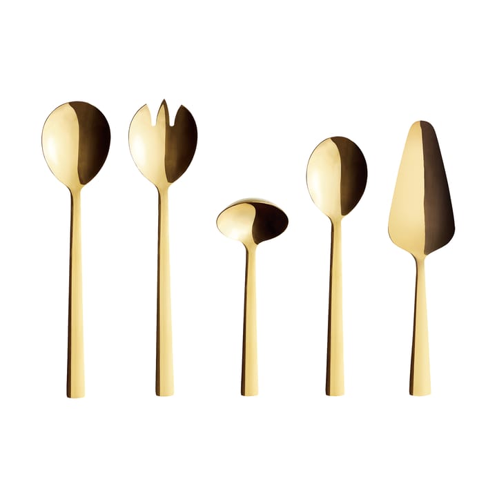 Raw serveerbestek 5-delig - Goud - Aida