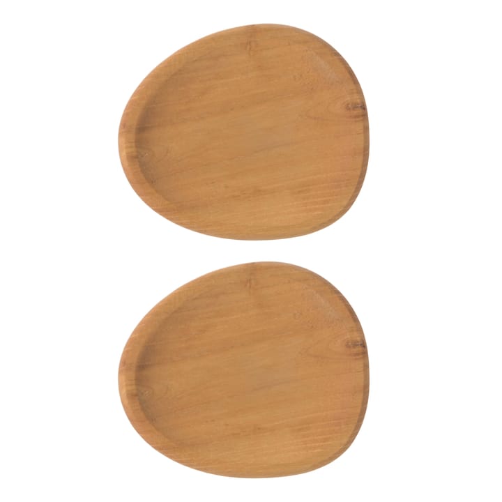 Raw serveerbord 13x11,4 cm 2-pack - Hout - Aida