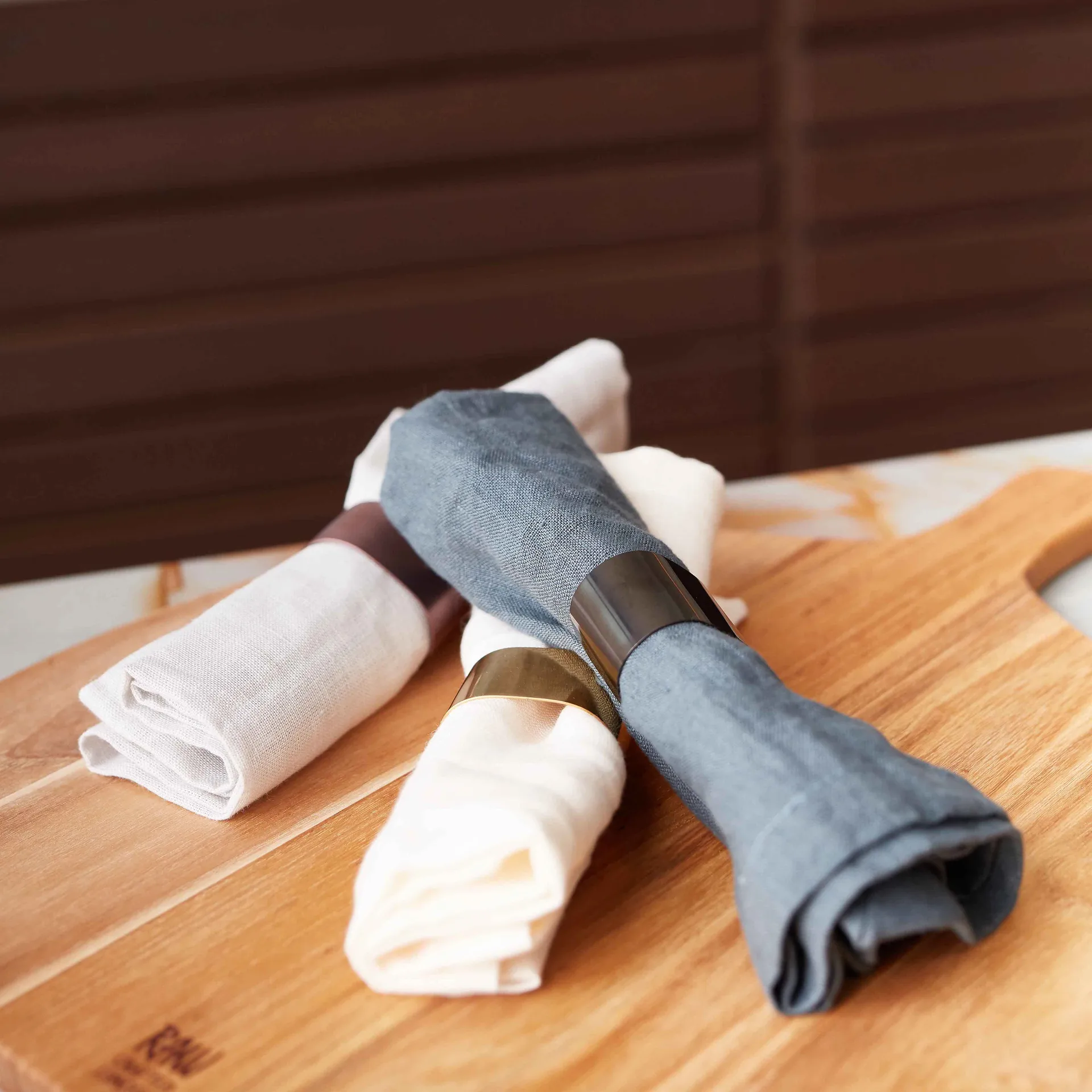 Raw servethouder 4-pack, Gold Aida