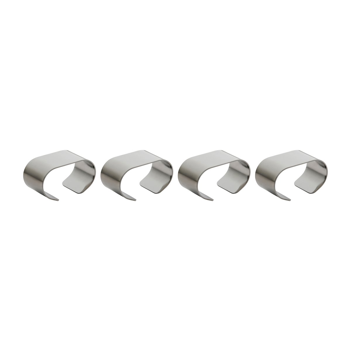 Aida Raw servethouder 4-pack Stainless steel | Scandinavisch Interieur | Servetringen & -houders | Zilverkleurig
