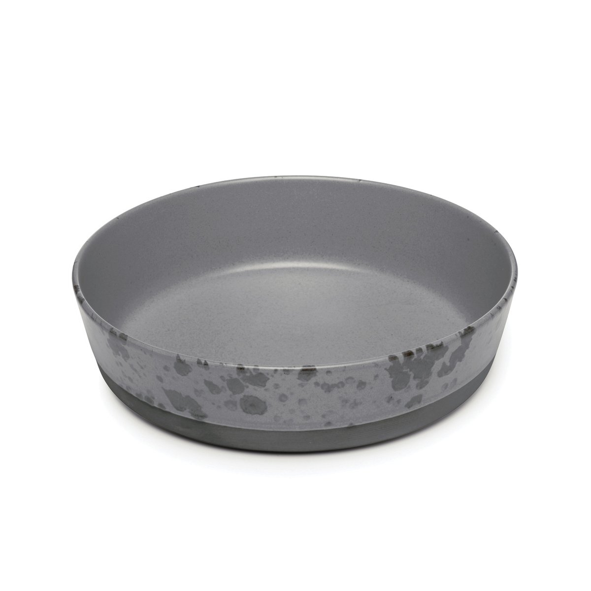 Aida Raw soepbord o19,4 cm. grijs met stippen | Scandinavisch Interieur | Diepe borden | Grijs