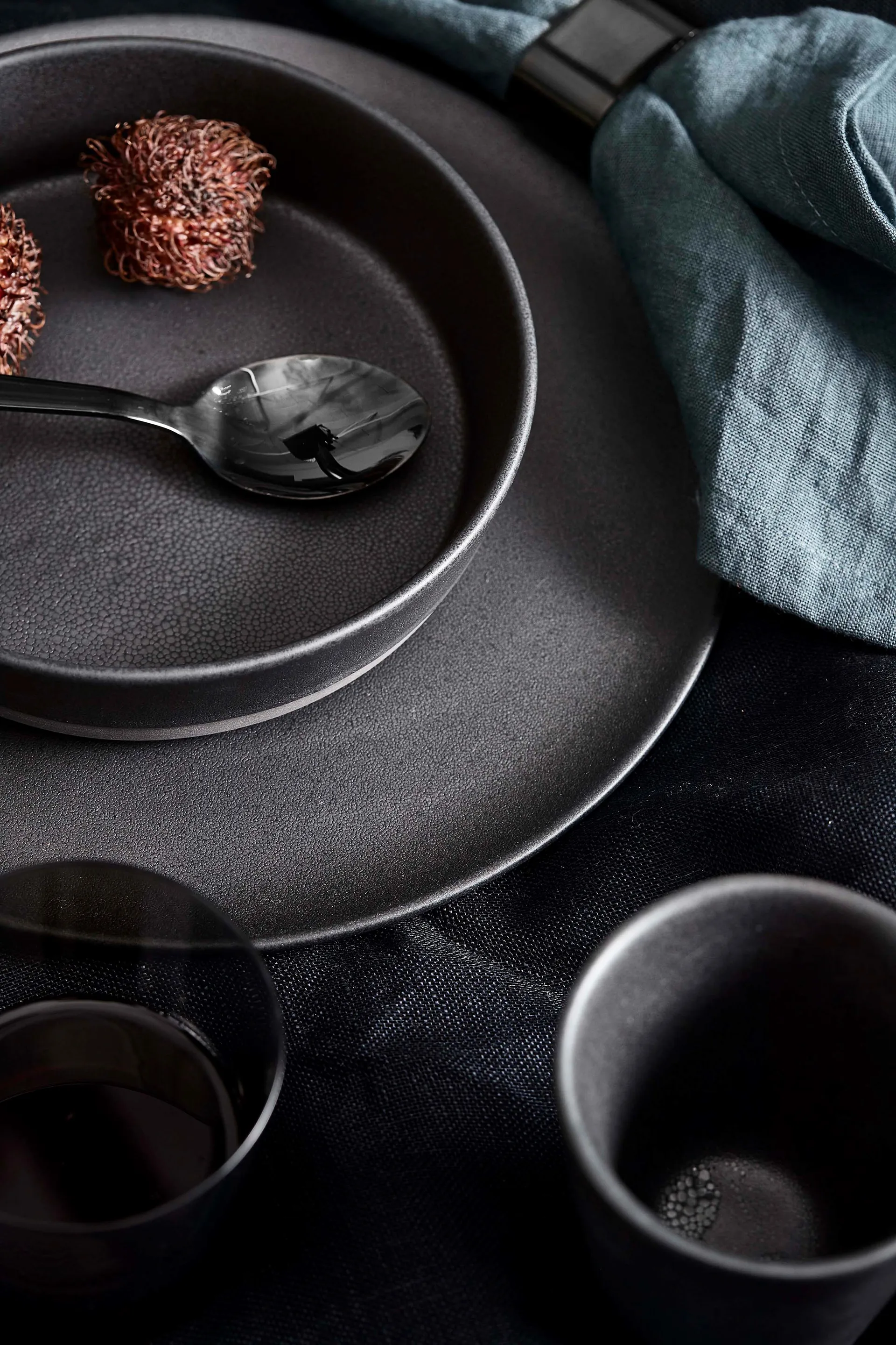 Raw soepbord Ø19,4 cm., Titanium black Aida