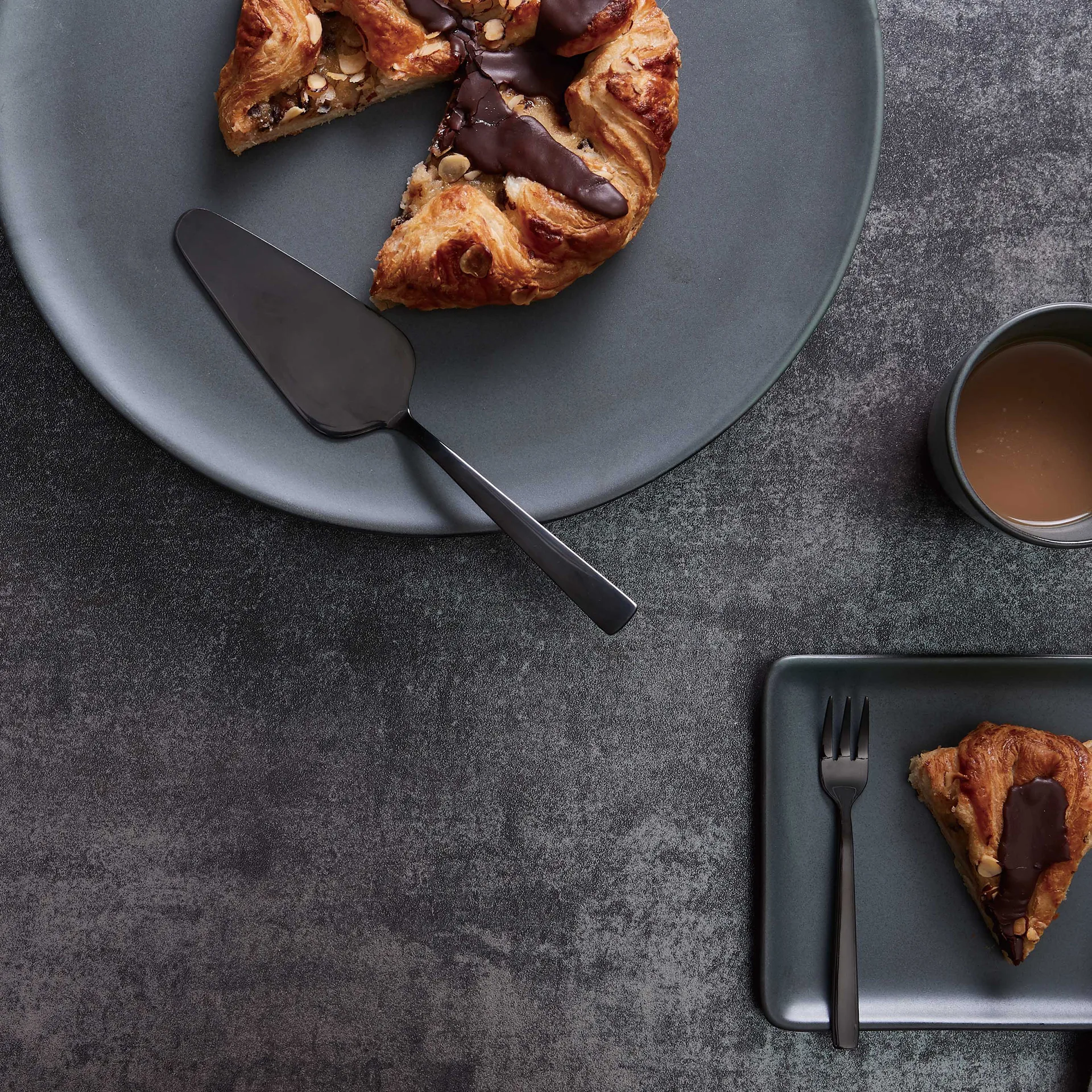 Raw taartvork 4-delig, Zwart Aida