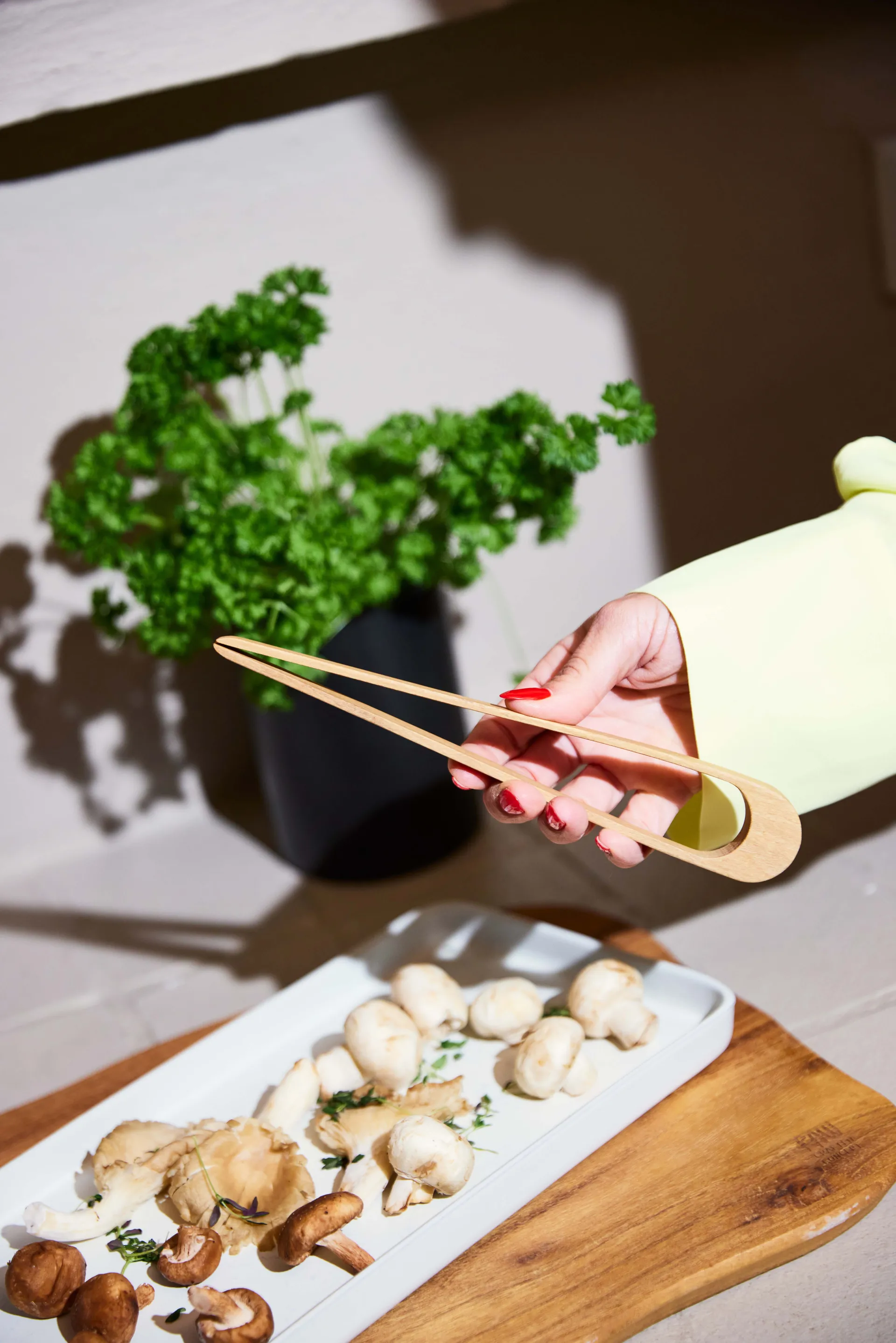 Raw teak tang 23 cm, Bruin Aida