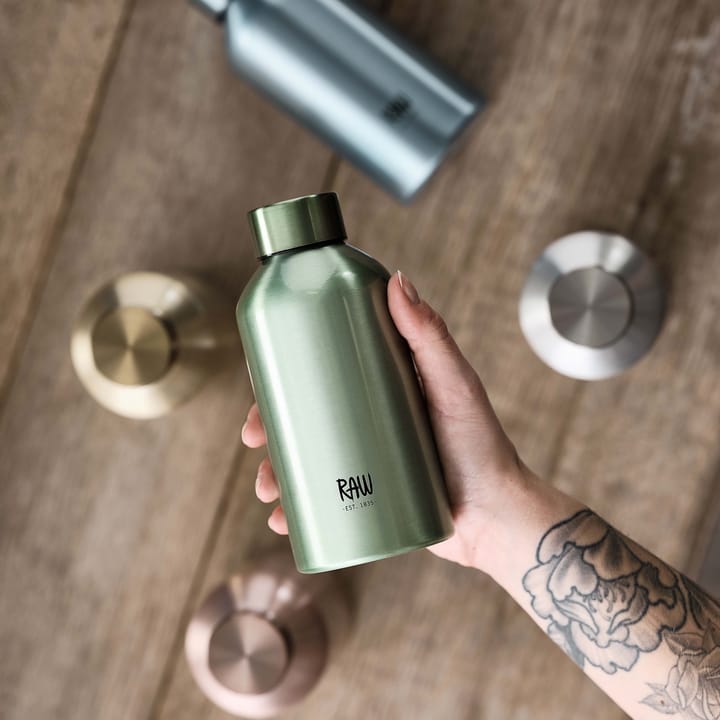 Raw To Go aluminiumfles 0,5 L, Blue Aida