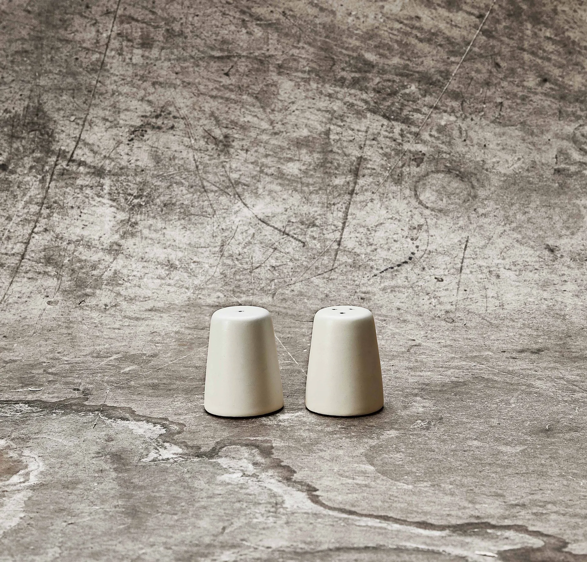 Raw zout- en peperset, Arctic white Aida