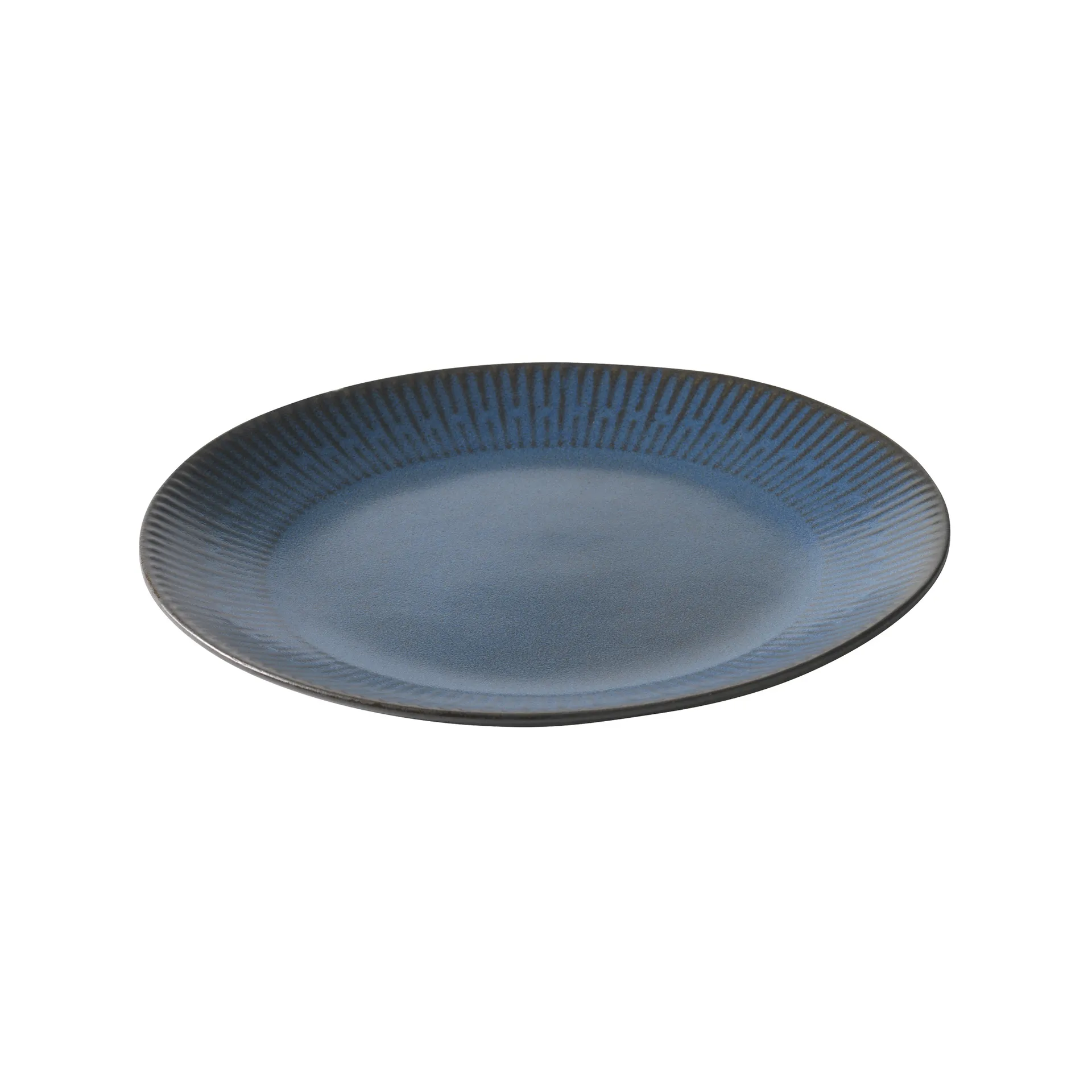 Relief bord 22 cm, Blauw Aida