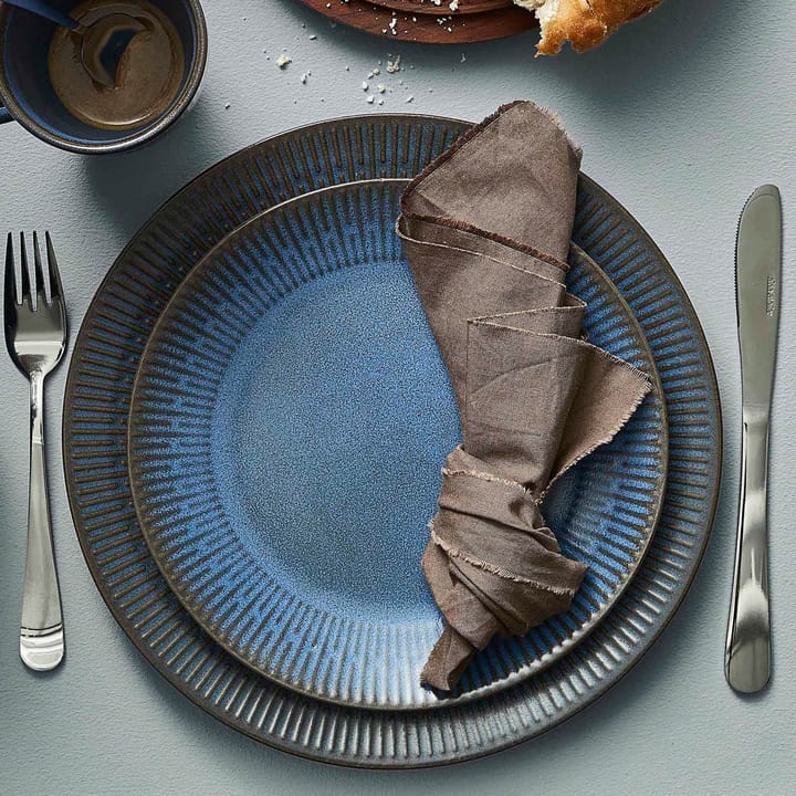 Relief bord 22 cm, Blauw Aida