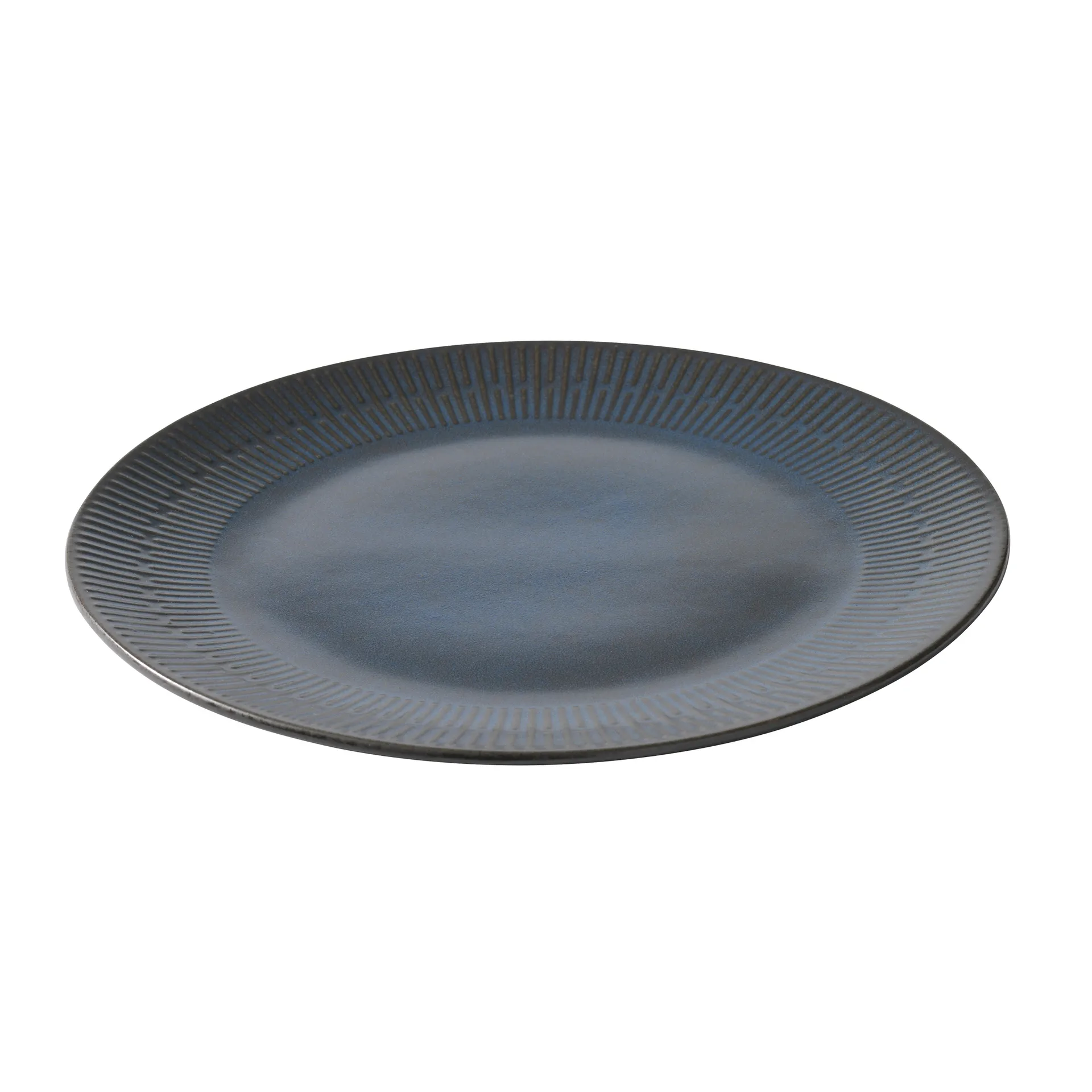Relief bord 27 cm, Blauw Aida