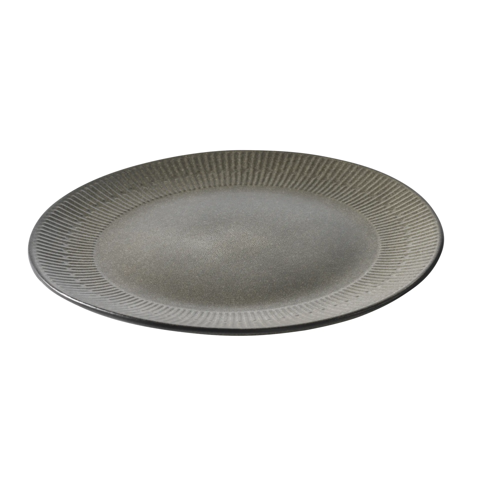 Relief bord 27 cm, grijs Aida