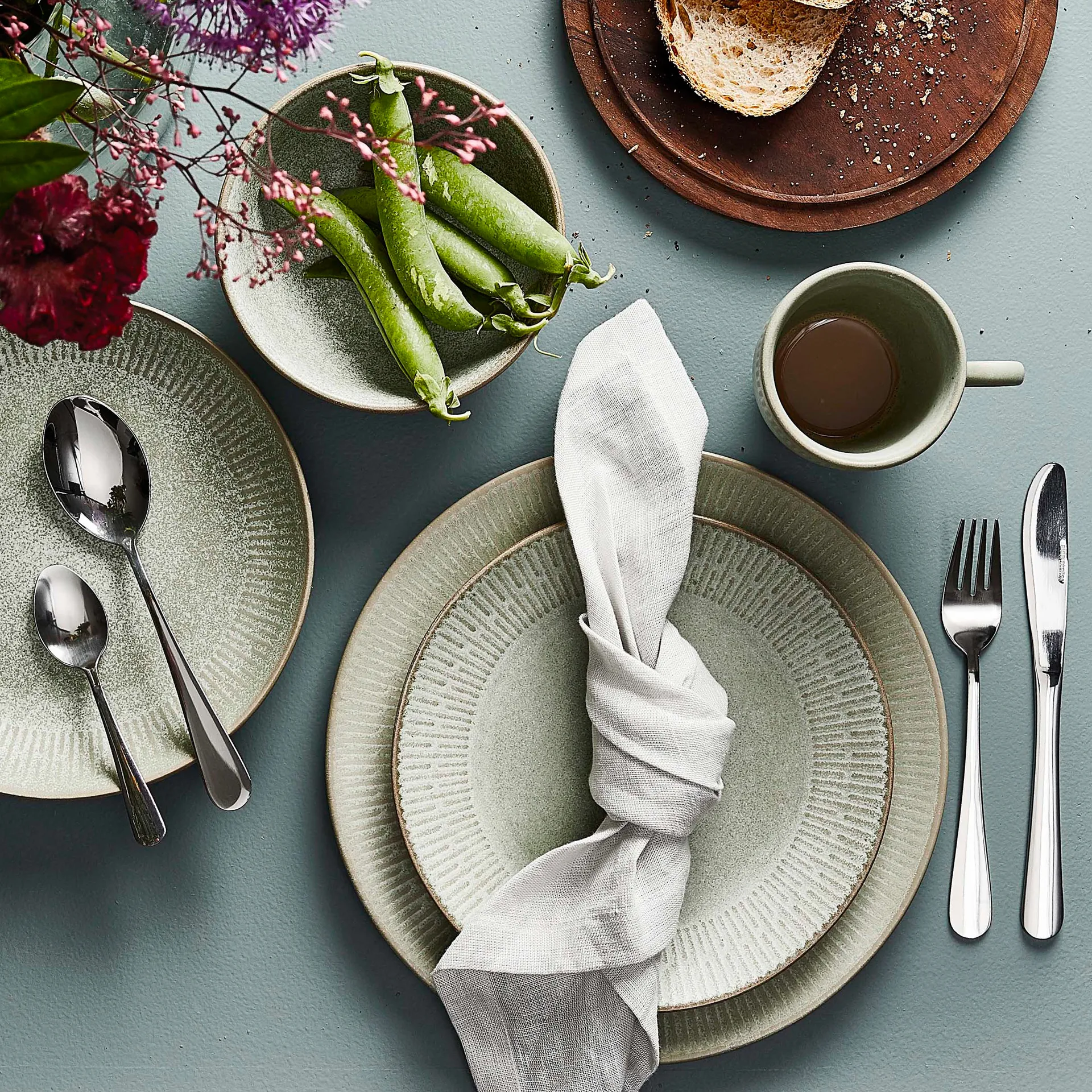 Relief bord 27 cm, Groen Aida