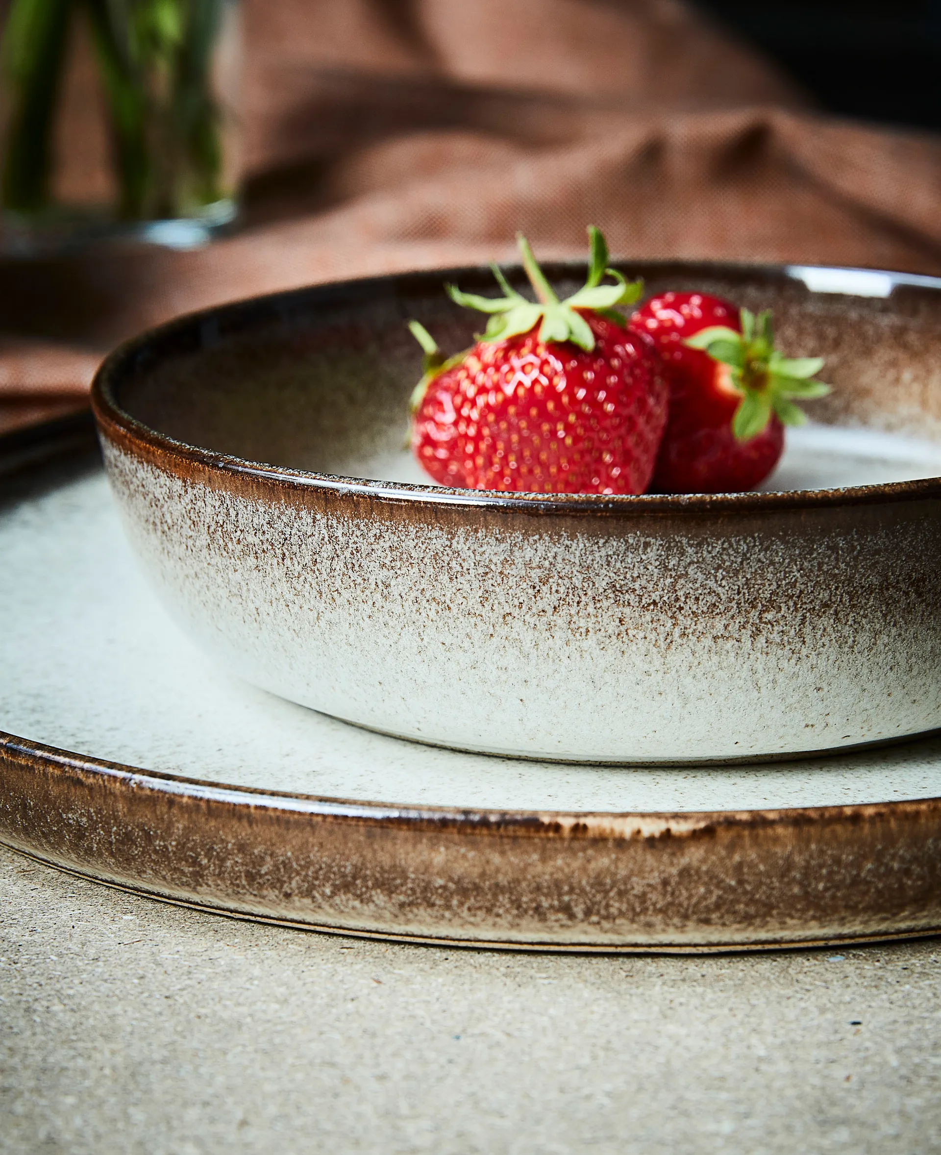 Søholm Sonja diep bord Ø18 cm, Brown Aida