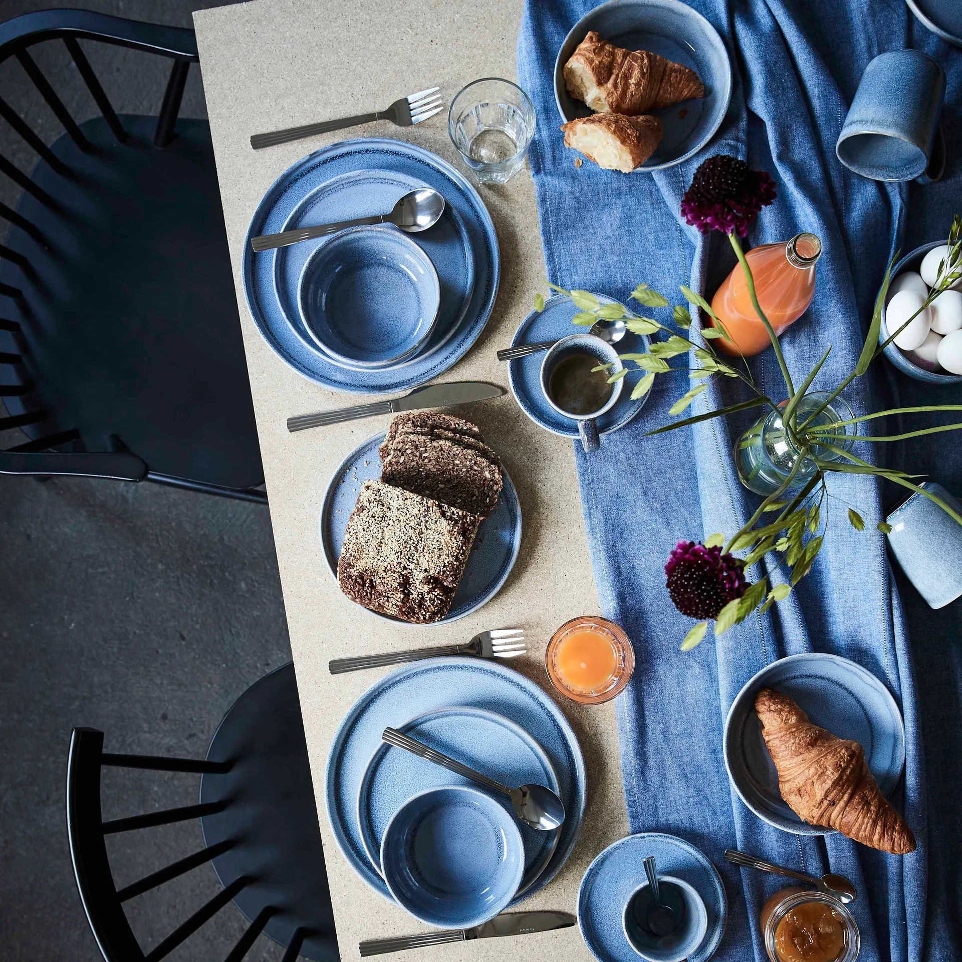 Søholm Sonja kop met schotel 2-pack, Blauw Aida