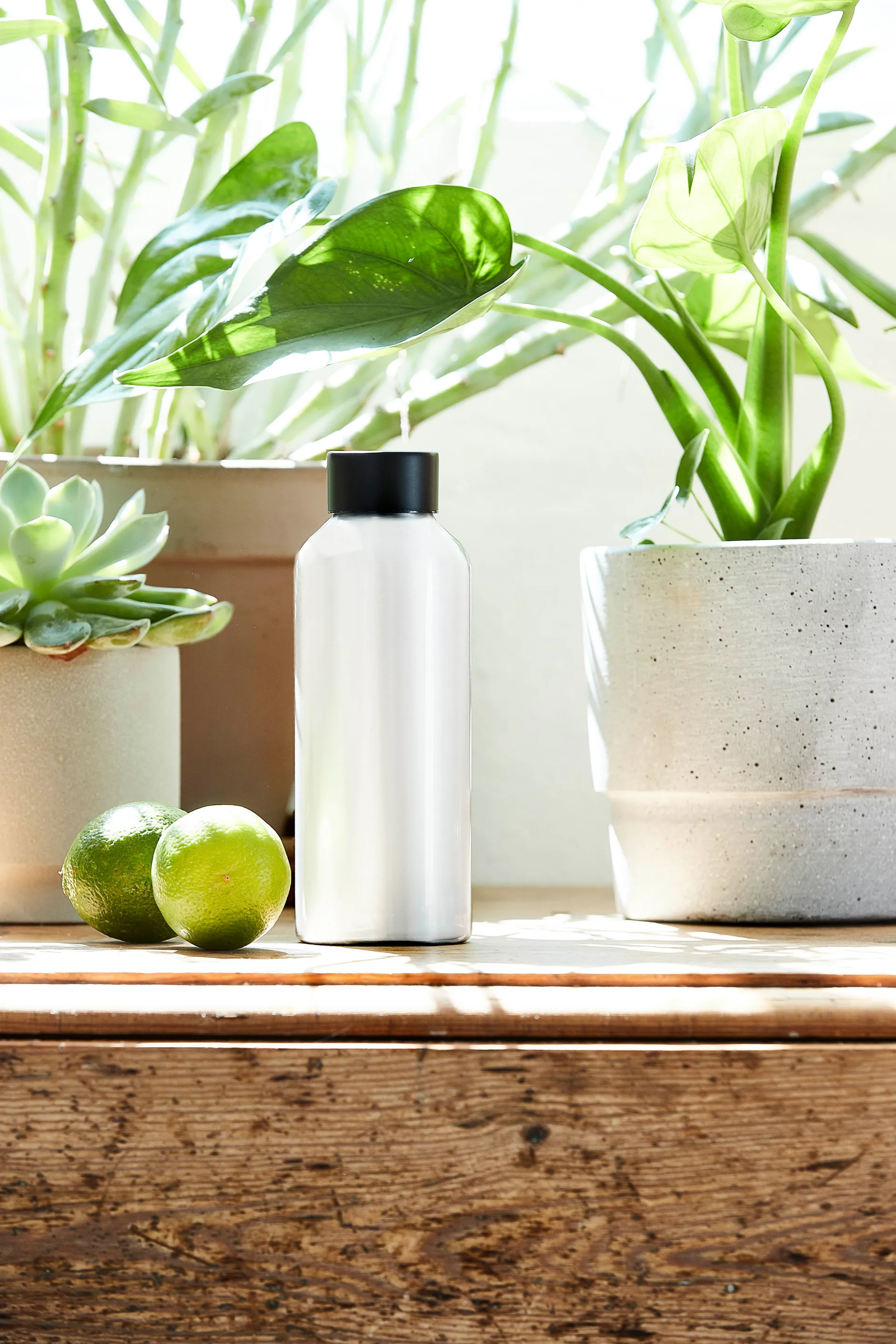 To Go aluminiumfles 0,5 L, Shiny white Aida