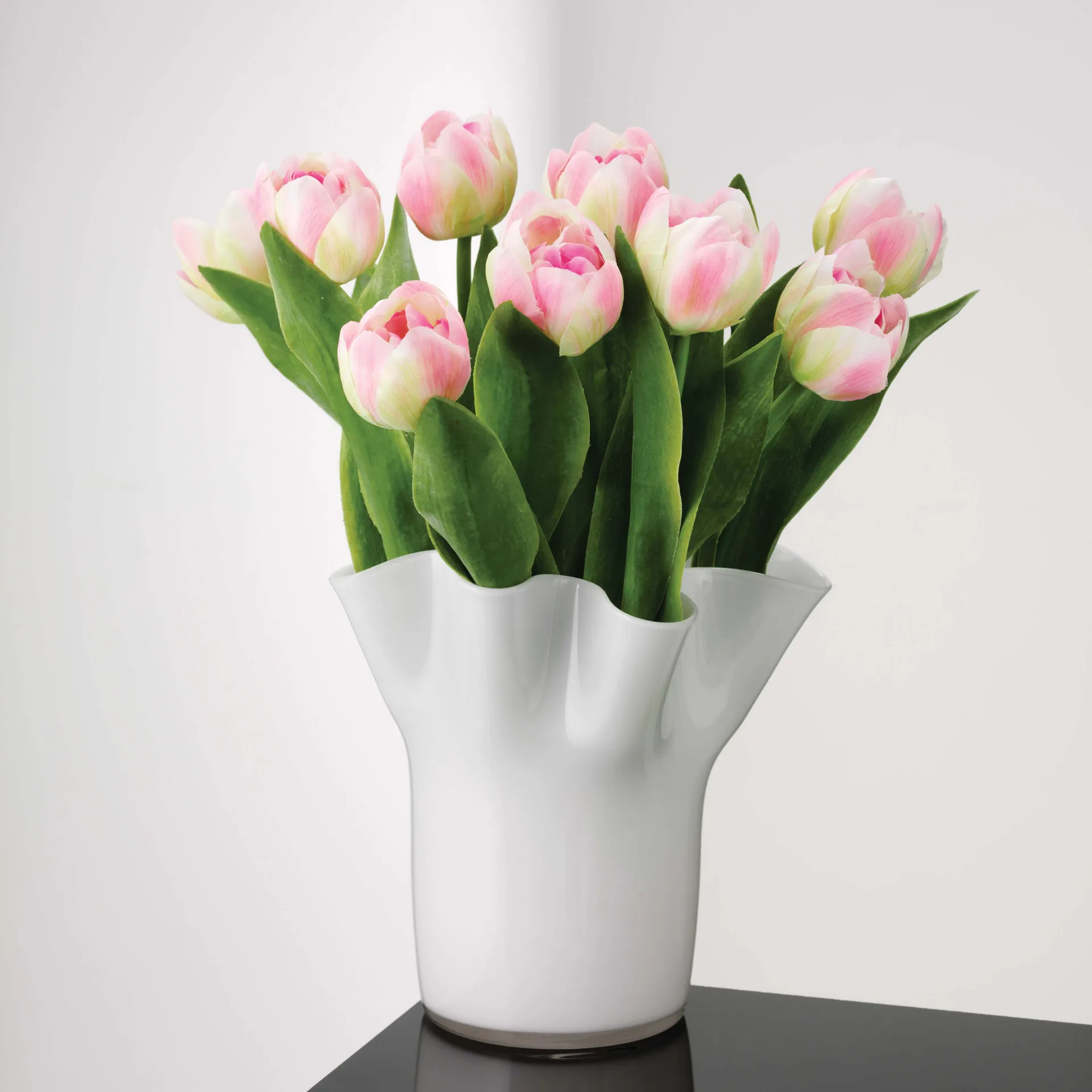 Tulip vaas 20 cm, Wit Aida