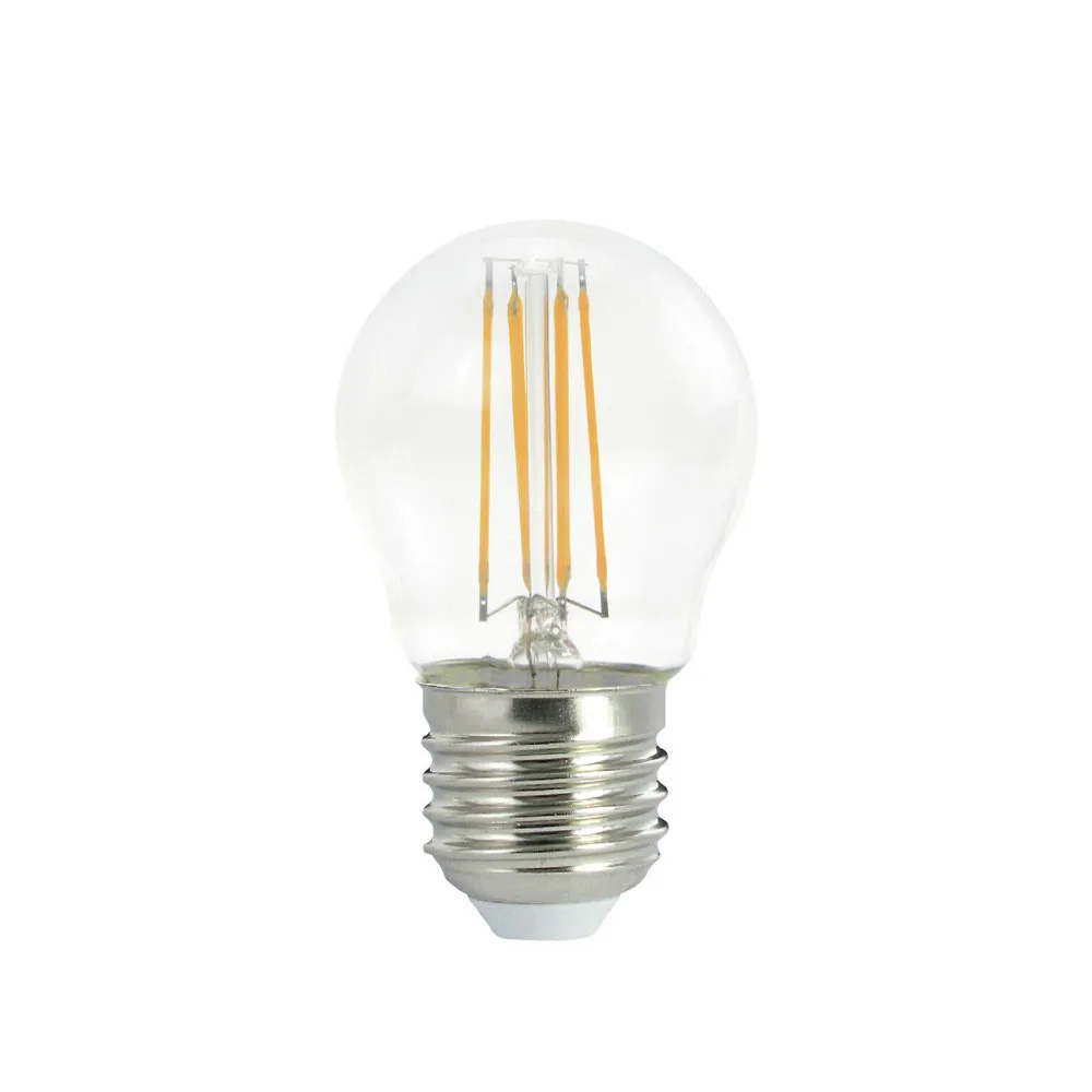 Airam Filament LED bol E27 lichtbron, helder, met geheugen, p45 e27, 5w Airam