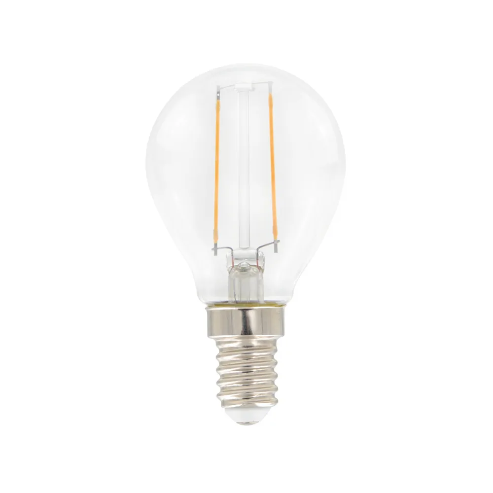 Airam Filament LED- bolvormige lamp lichtbron, helder, niet dimbaar e14, 2w Airam