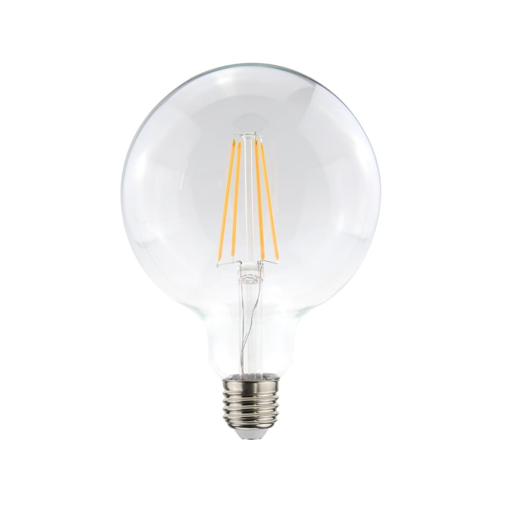 Airam Filament LED-globe 125mm lichtbron Klaar-dimbaar-4-filament e27-5w