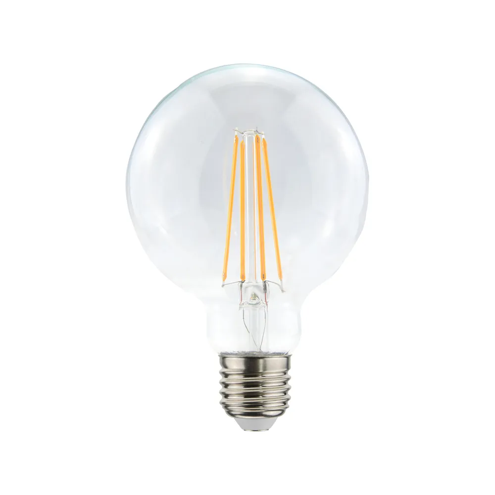 Airam Filament LED-globe 95mm lichtbron, helder, dimbaar e27, 4w Airam