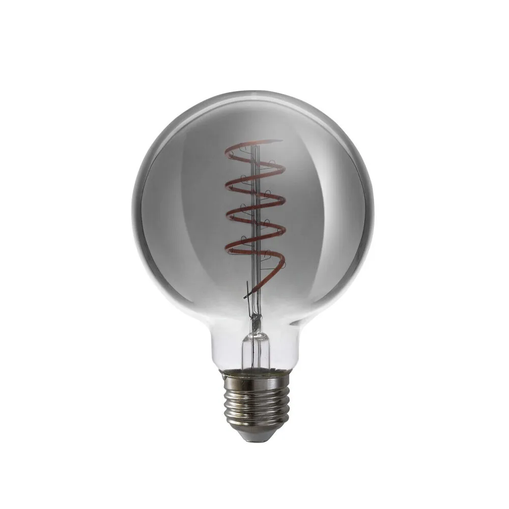 Airam Filament LED-globe lichtbron, rook, dimbaar, 95mm e27, 5w Airam