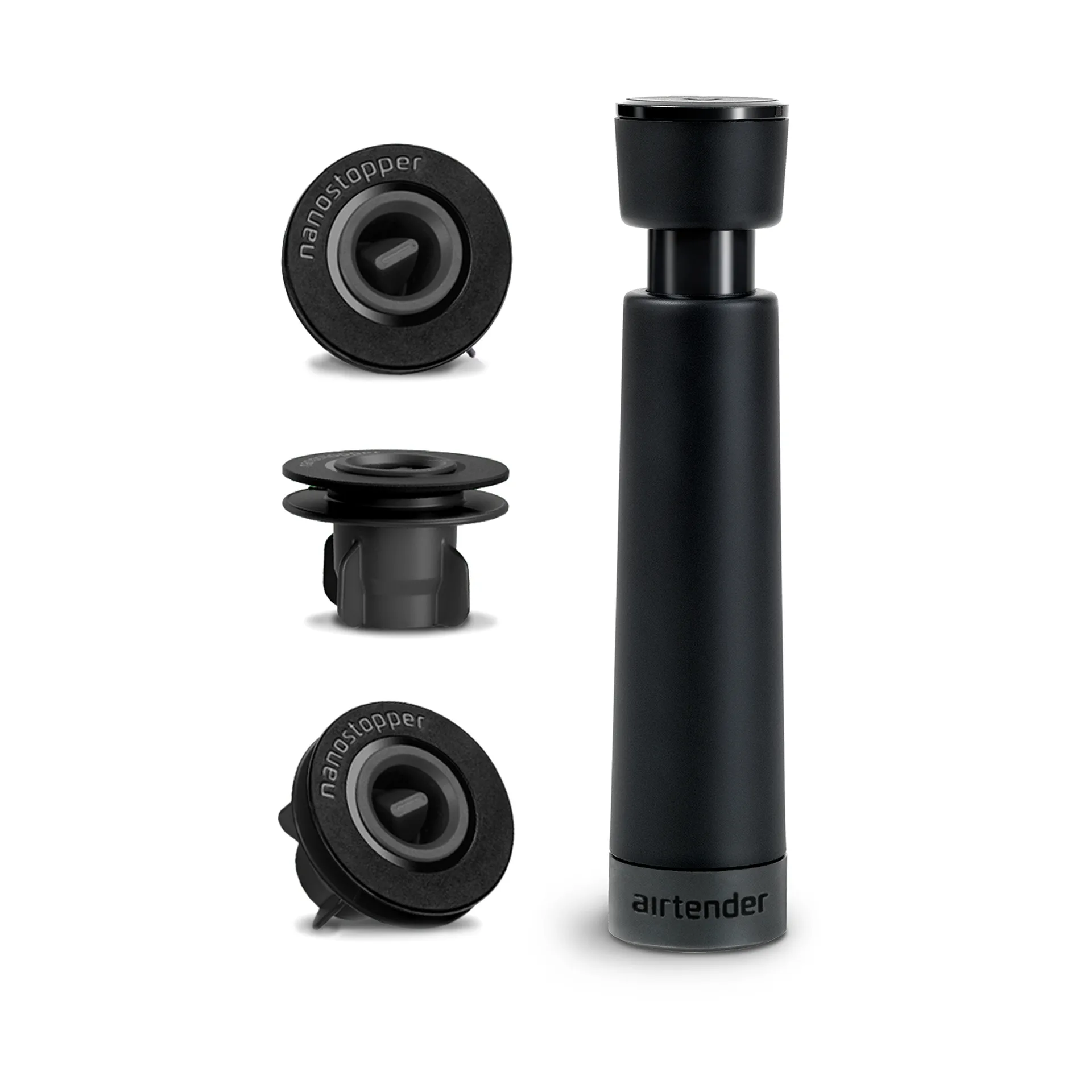 Airtender vacuüm wijnstopper, 3 stoppers Airtender