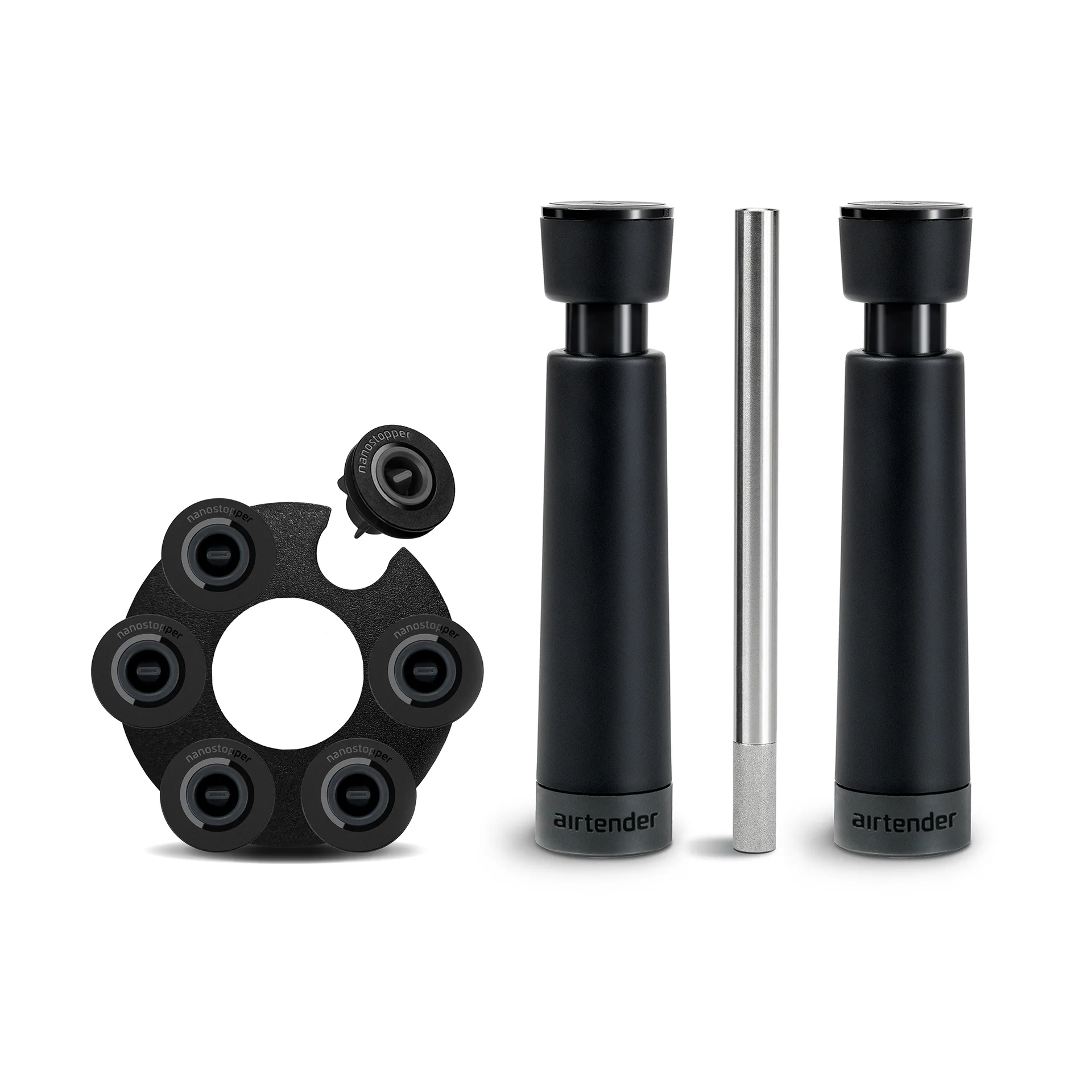 Wine lovers beluchter en vacuümverzegelaar geschenkset, 9-delig Airtender