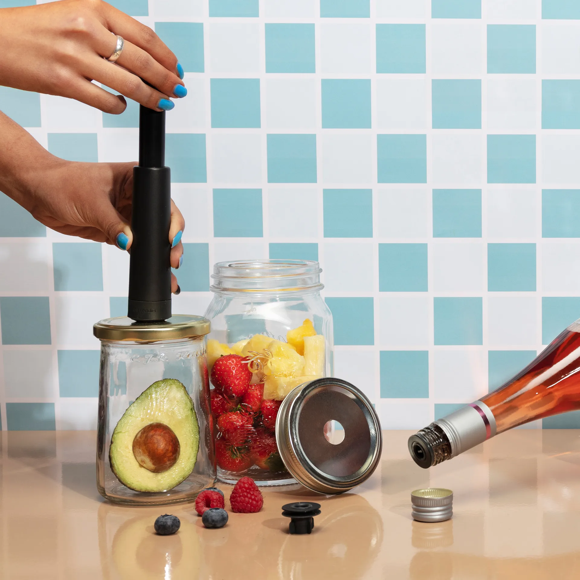 Wine lovers beluchter en vacuümverzegelaar geschenkset, 9-delig Airtender