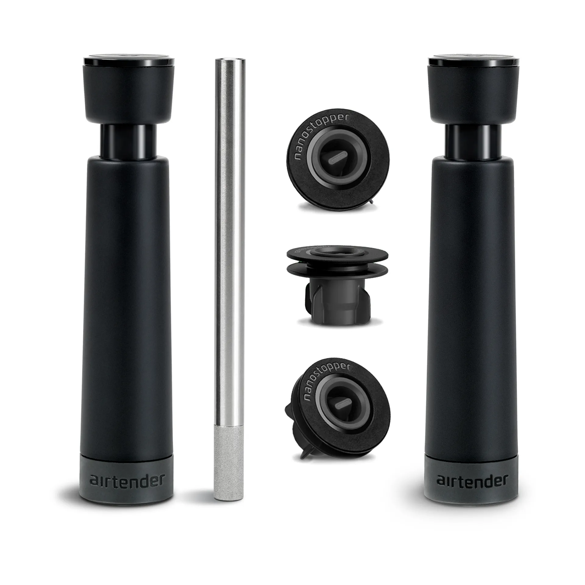 Wine lovers luchtpomp en vacuüm wijnstopper set, 6-delig Airtender