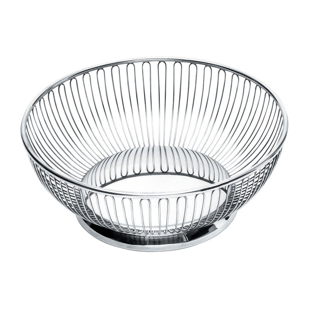 Alessi draadmand o24,5 cm Roestvrij staal | Scandinavisch Interieur | Opbergmanden | Zilverkleurig