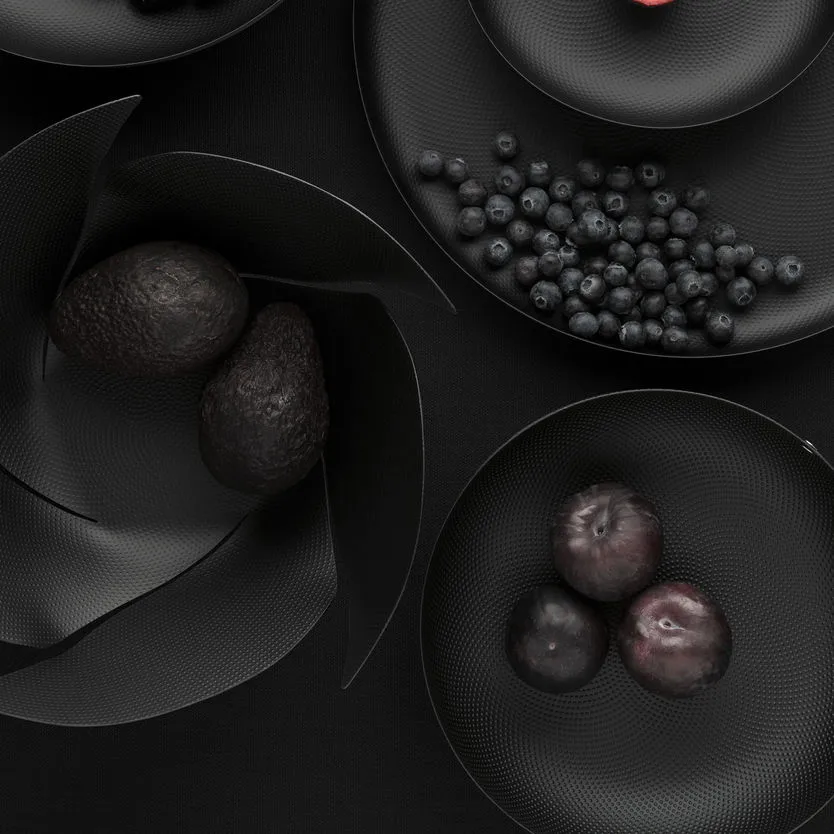 Alessi serveerschaal zwart, 24 cm Alessi