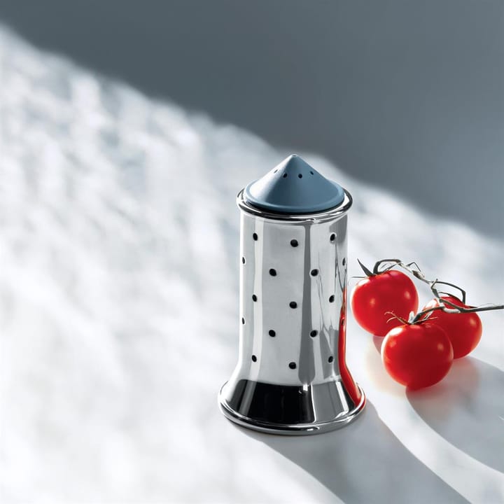 Alessi zoutvat, blauw-roestvrij staal Alessi