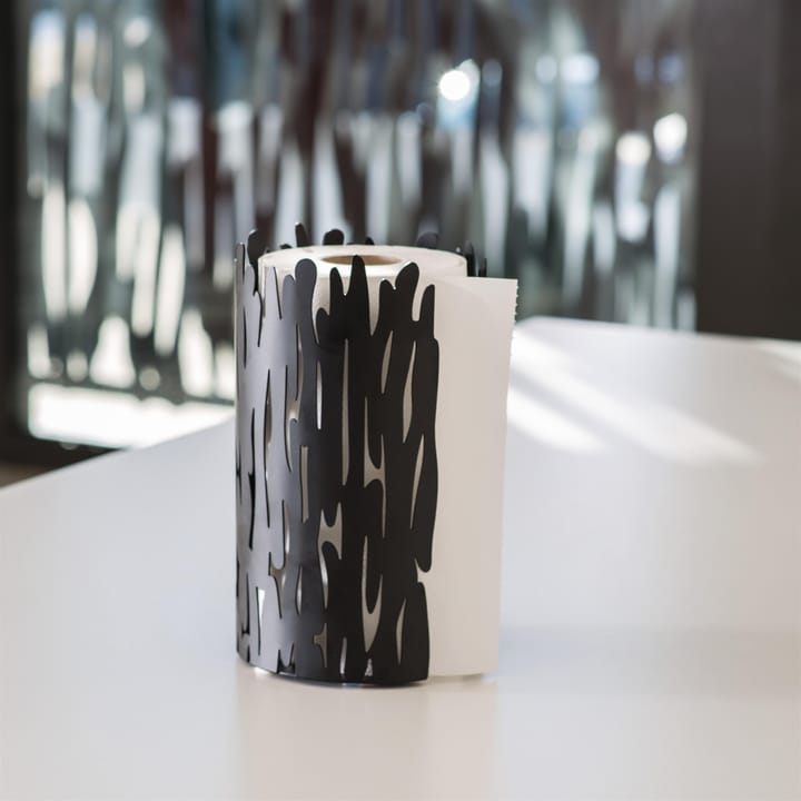 Barkroll keukenrolhouder, zwart Alessi